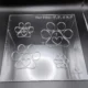 Paw Print Clear Acrylic Router Template