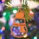 Sparkling Snowman Christmas Ornaments