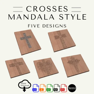 Mandala Style Crosses