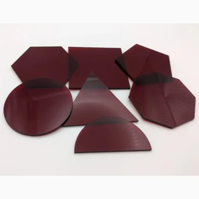 Red Acrylic Shapes 1/8" (3mm)
