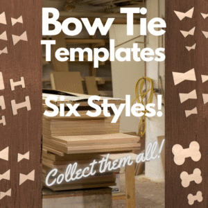 Bow Tie Inlay Acrylic Router Templates