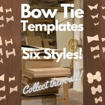 Home (8) Bow Tie Inlay Acrylic Router Templates