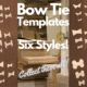 Bow Tie Inlay Acrylic Router Templates