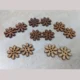 Flower wood buttons for crafts