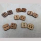 Square wood buttons for crafts