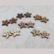 Star wood buttons for crafts