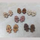 Oak leaf wood buttons for crafts