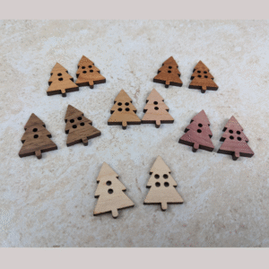 Christmas Tree wood buttons for crafts