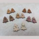 Christmas Tree wood buttons for crafts