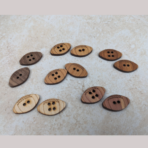 Football wood buttons for crafts