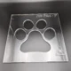 Paw Print Clear Acrylic Router Template