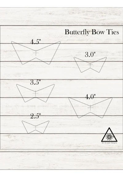 Bow Tie Inlay Acrylic Router Templates