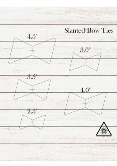 Bow Tie Inlay Acrylic Router Templates