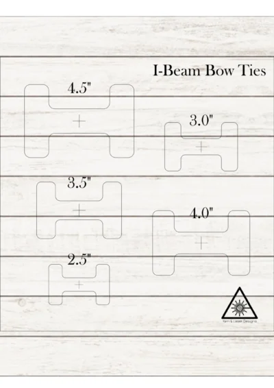 Bow Tie Inlay Acrylic Router Templates