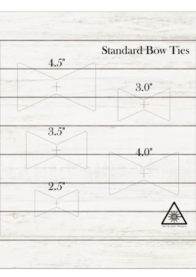 Bow Tie Inlay Acrylic Router Templates
