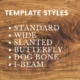 Bow Tie Inlay Acrylic Router Templates
