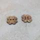 Shamrock wood buttons
