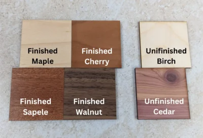 Shamrock wood buttons