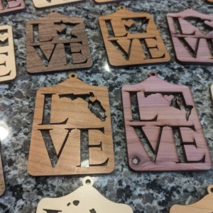 Handcrafted State Love Ornaments