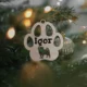 Dog Breed Paw Christmas Ornament