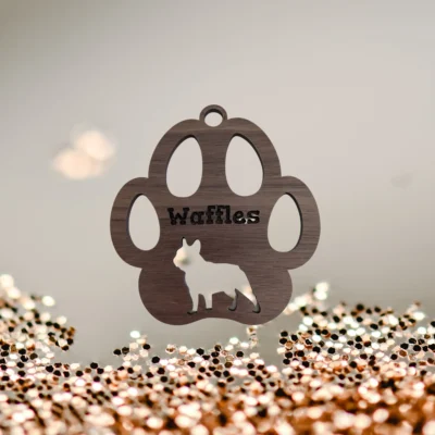 Dog Breed Paw Christmas Ornament