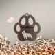 Dog Breed Paw Christmas Ornament
