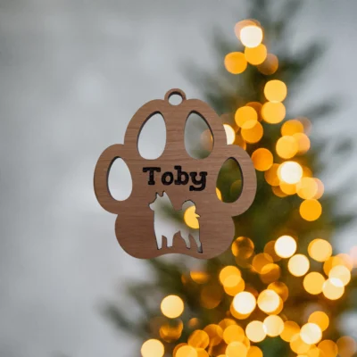 Dog Breed Paw Christmas Ornament