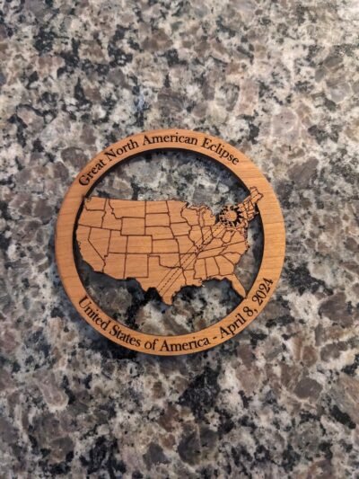 2024 Solar Eclipse Refrigerator Magnet