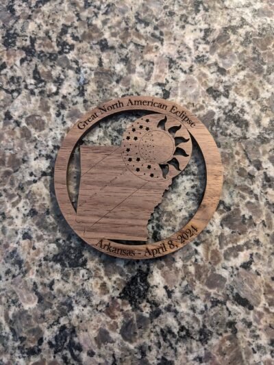 2024 Solar Eclipse Refrigerator Magnet