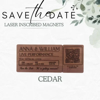 Save the Date Magnets - Concert Ticket