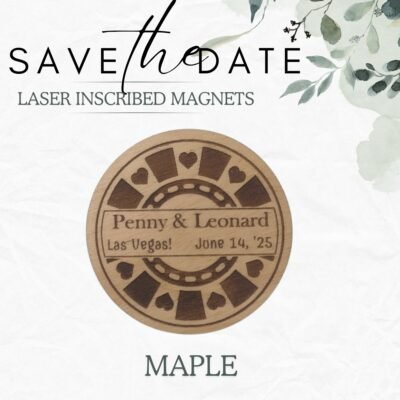 Save the Date Magnets - Poker Chips