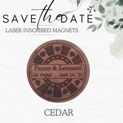 Save the Date Magnets - Poker Chips