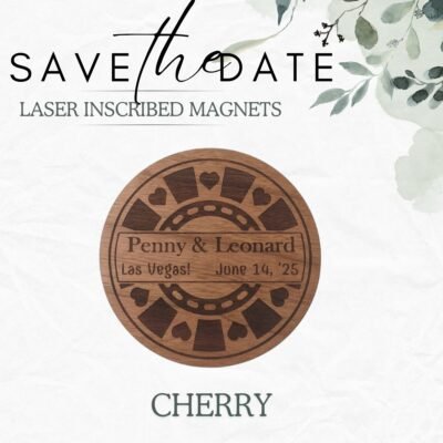 Save the Date Magnets - Poker Chips