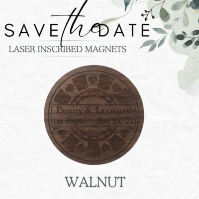 Save the Date Magnets - Poker Chips