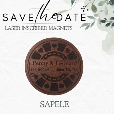 Save the Date Magnets - Poker Chips