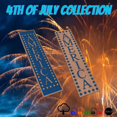 4th of July Porch Signs