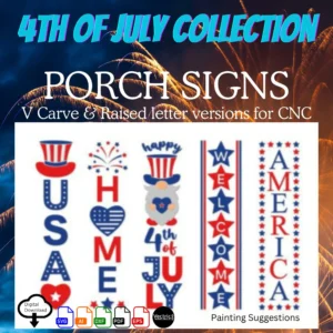 4th of July Porch Signs