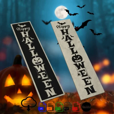 Vintage Halloween Porch Signs Vol 2