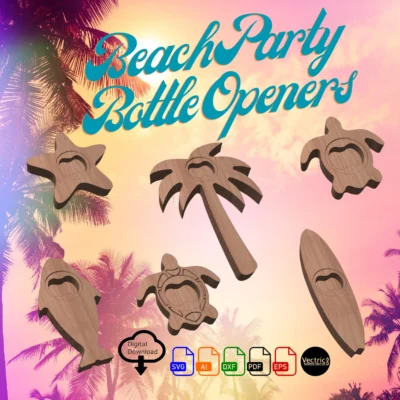 Bottle Openers - Beach Party Collection