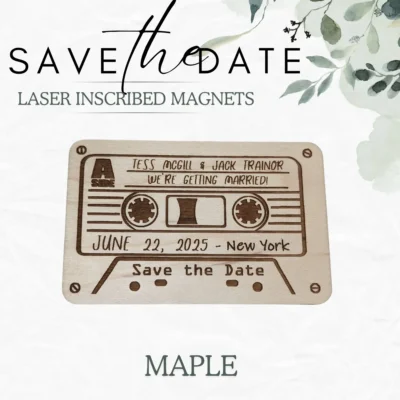 Save the Date Magnets - Cassette Tape