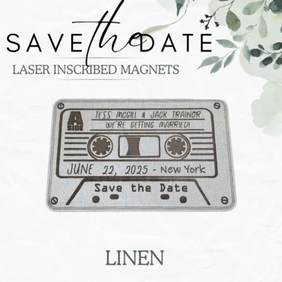 Save the Date Magnets - Cassette Tape