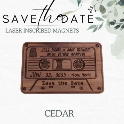 Save the Date Magnets - Cassette Tape