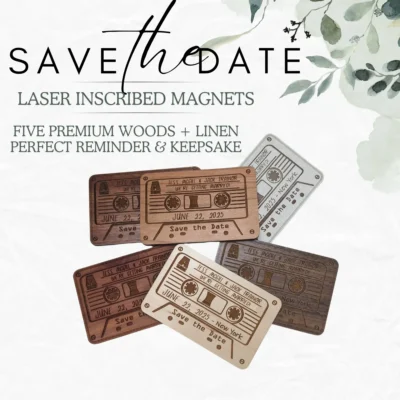 Save the Date Magnets - Cassette Tape