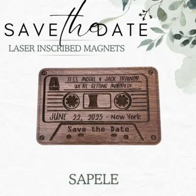 Save the Date Magnets - Cassette Tape