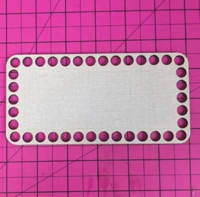 Crochet Wooden Basket Bottoms - Rectangle