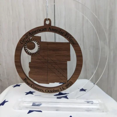Annular Solar Eclipse 2023 - Wooden Ornament