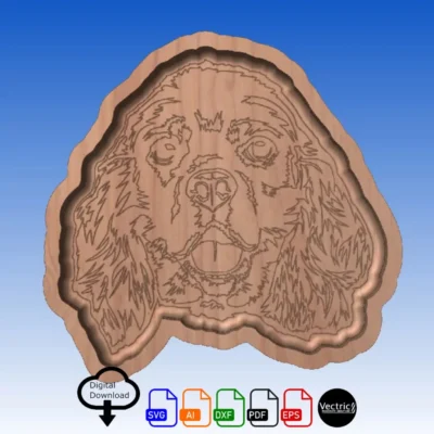 Cocker Spaniel Serving Tray