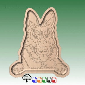 German Shepherd Tray