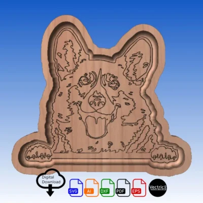 Corgi Serving Tray