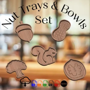 Nutty Serving Dish/Tray Combo Set